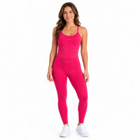 Hot Pink Spaghetti Strap Sports Top