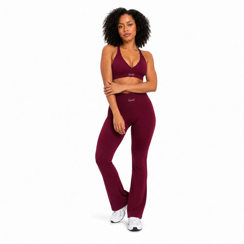 Conjunto Flare – Vino Intenso para mujer, vista 2
