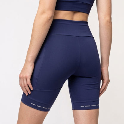 Navy Blue Performance Shorts with Pockets