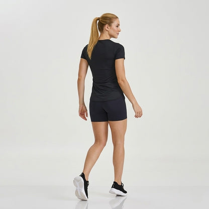 Black Short Sleeve Sports T-Shirt