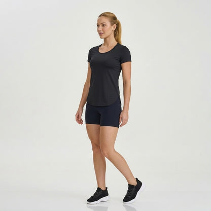 Black Short Sleeve Sports T-Shirt