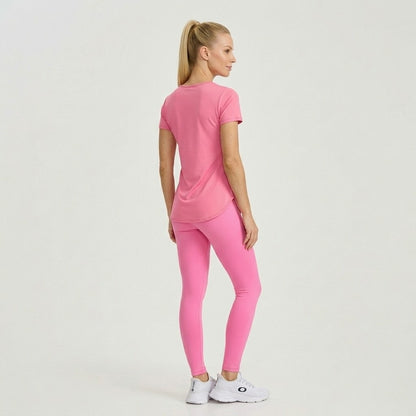 Pink Short Sleeve Sports T-Shirt