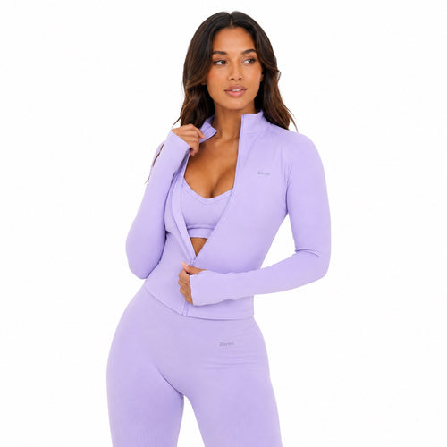 Conjunto Sculpt Zip – Lavanda para mujer, vista 2