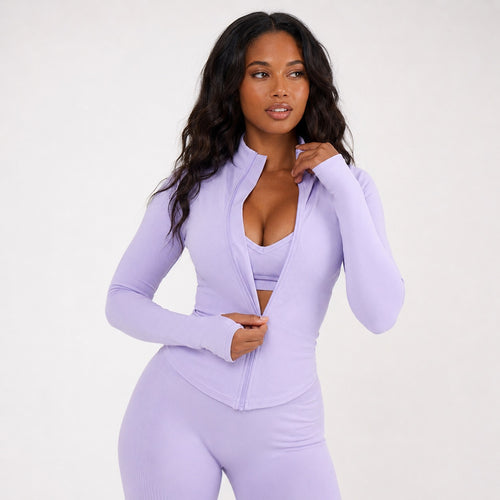 Sculpt Zip Set – Lavender Glow
