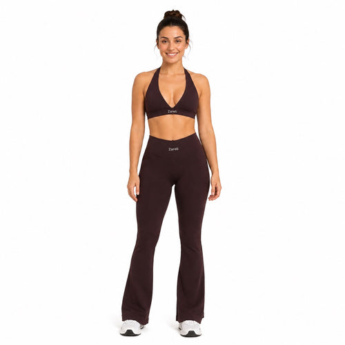 Conjunto Flare – Café Espresso para mujer de Zareli Active