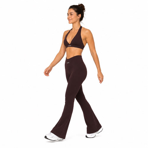 Conjunto Flare – Café Espresso para mujer, vista 2