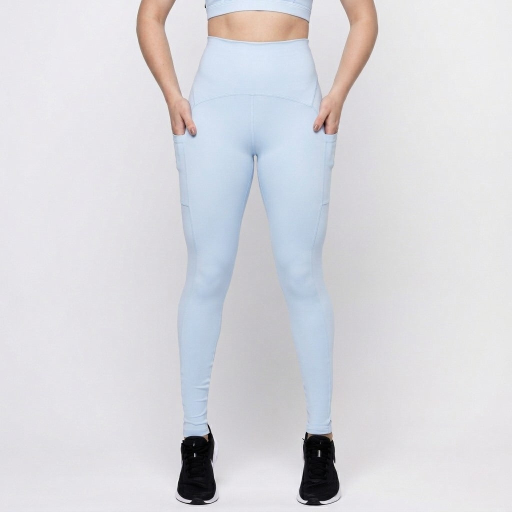 Light Blue Sculpt Leggings with Pockets
