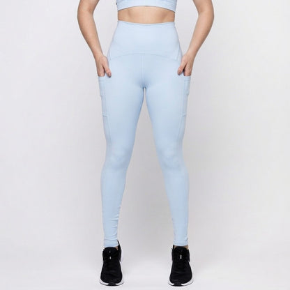 Light Blue Sculpt Leggings with Pockets