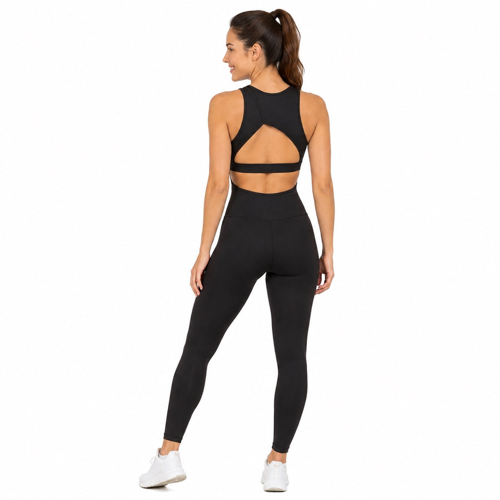 Sculpt Jumpsuit – Black