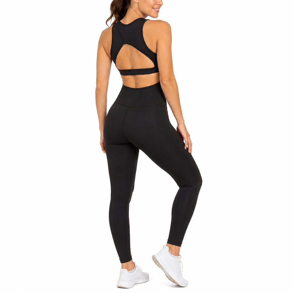 Sculpt Jumpsuit – Black