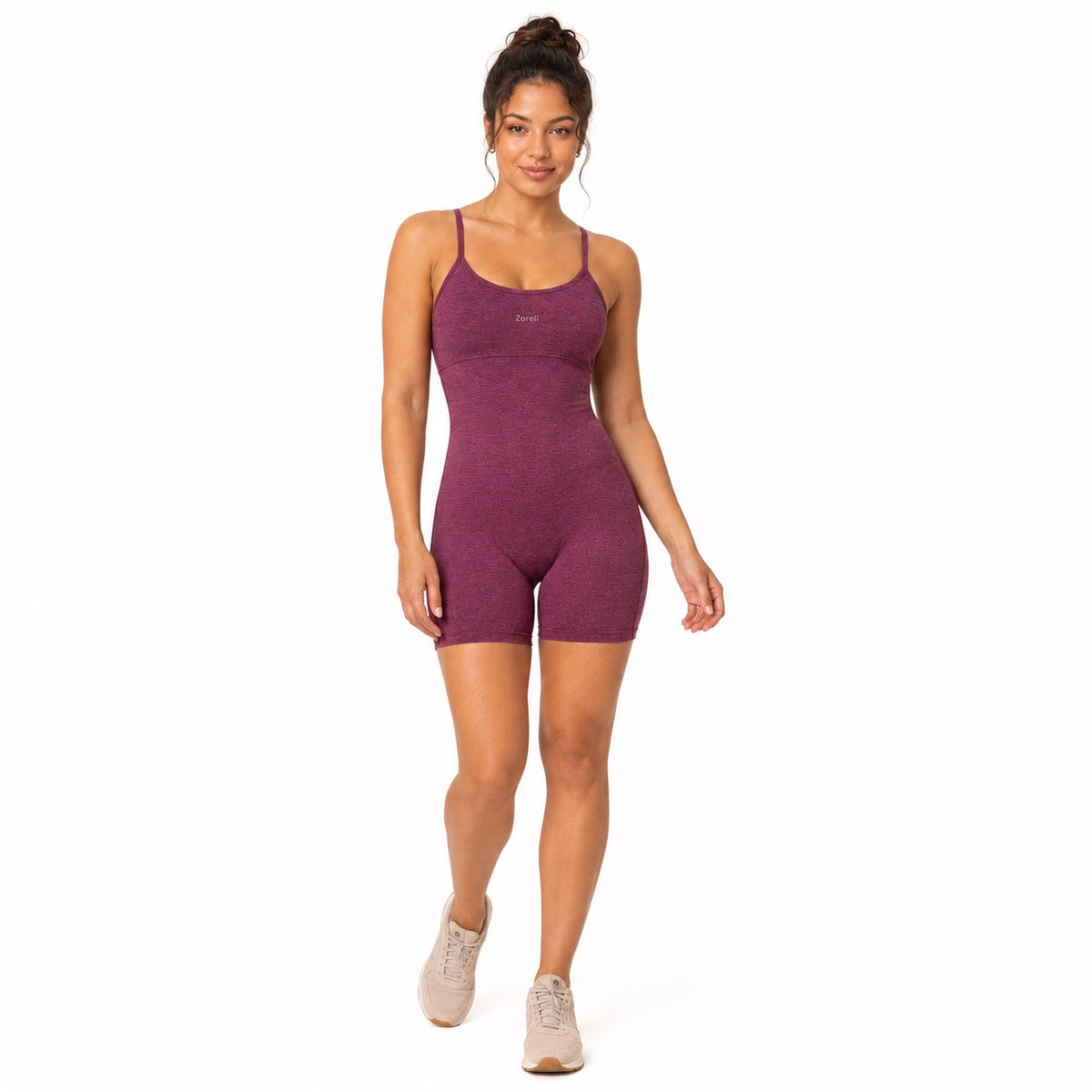 Sculpt Playsuit – Burgundy