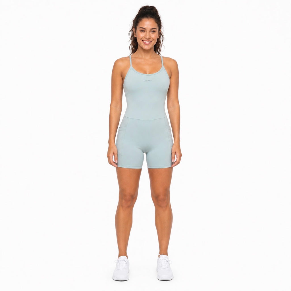 Sculpt Playsuit – Light Blue