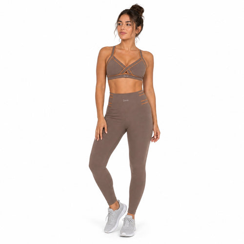 Conjunto Sculpt Wrap – Moca para mujer de Zareli Active