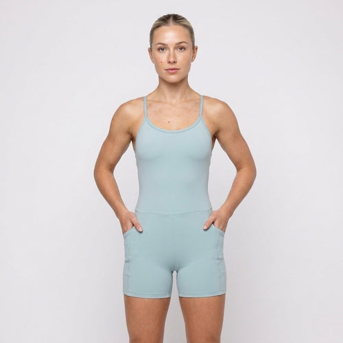 Sculpt Playsuit – Light Blue