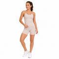 Nude Spaghetti Strap Sports Top