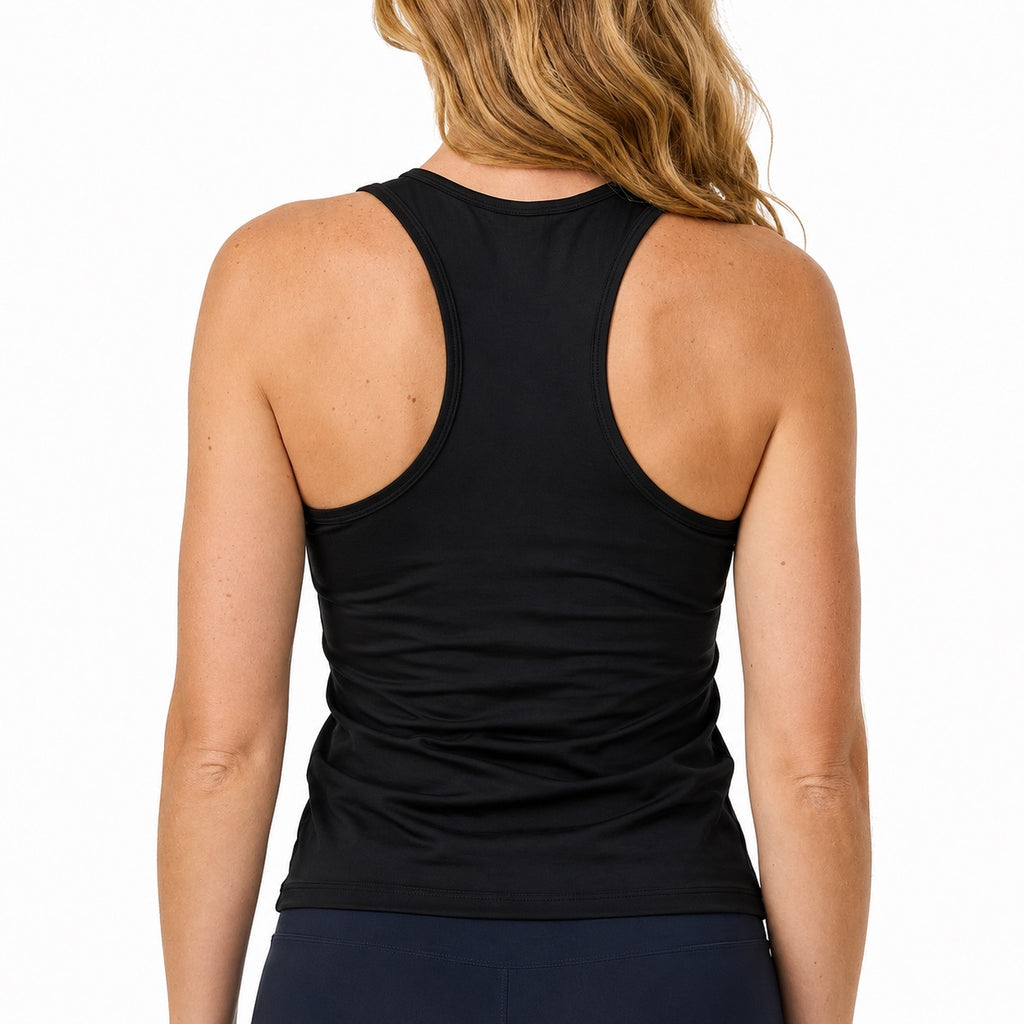 Black Sleeveless Sports- T-Shirt