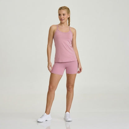 Light Pink Spaghetti Strap Sports Top