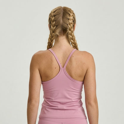 Light Pink Spaghetti Strap Sports Top