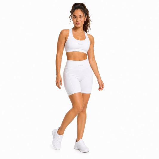 White Performance Shorts