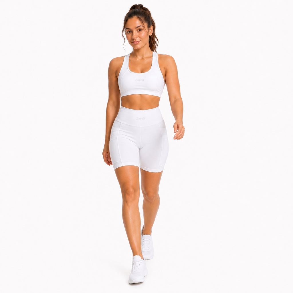 White Performance Shorts