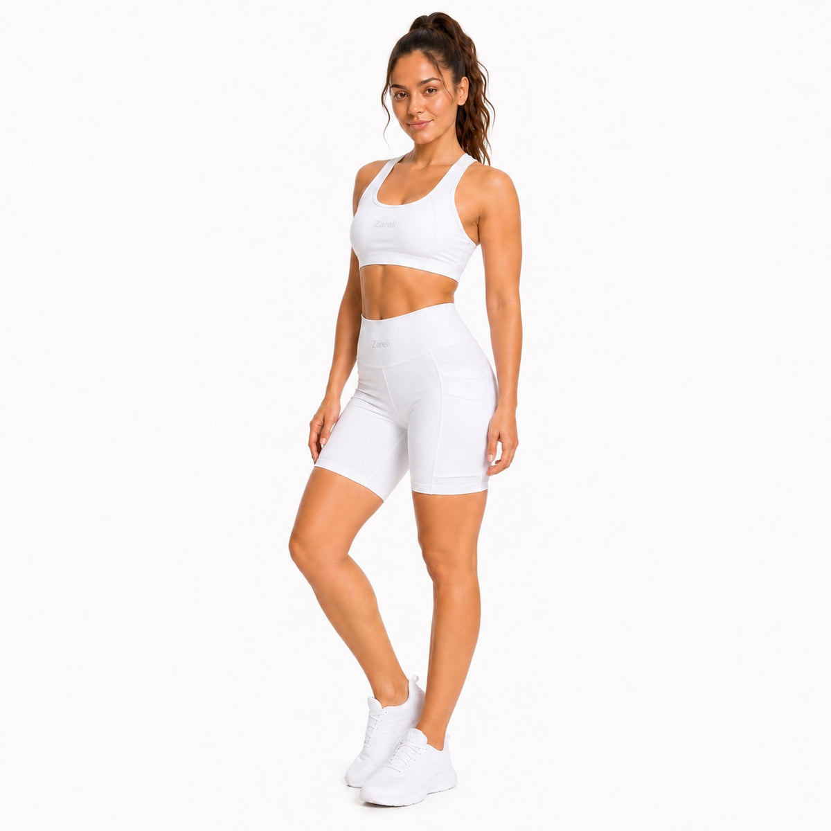 White Performance Shorts