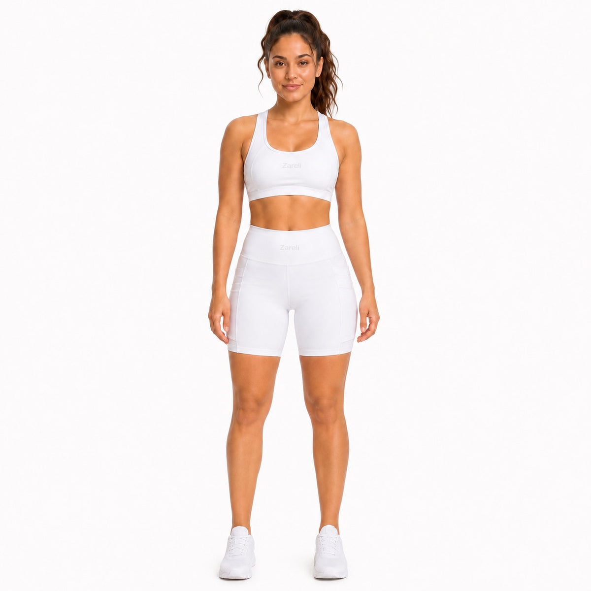 White Performance Shorts