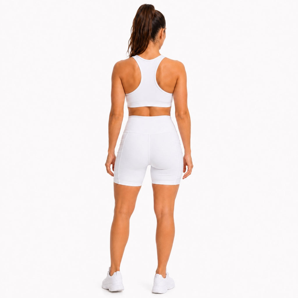 White Performance Shorts