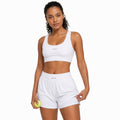White Air Shorts with Pockets