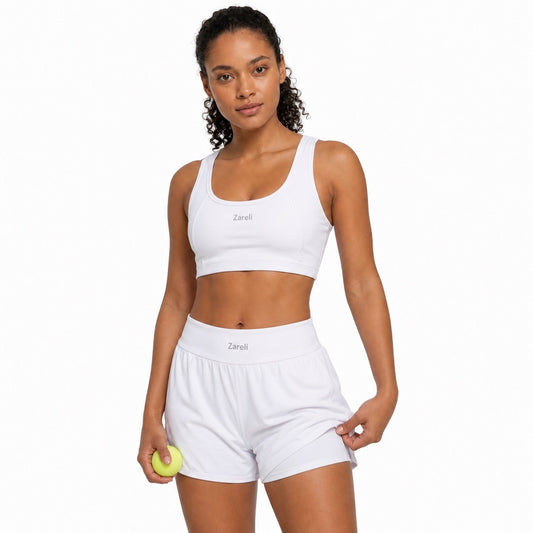 White Air Shorts with Pockets