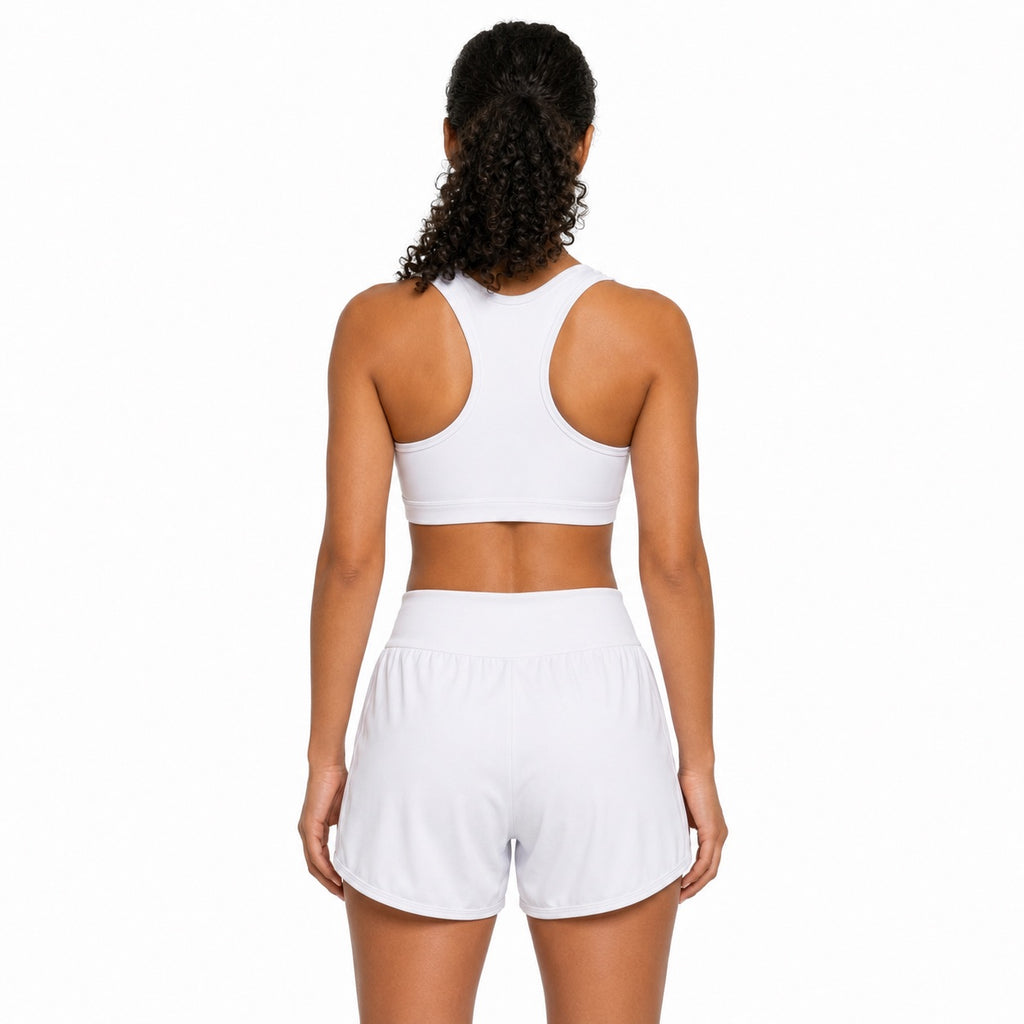White Air Shorts with Pockets