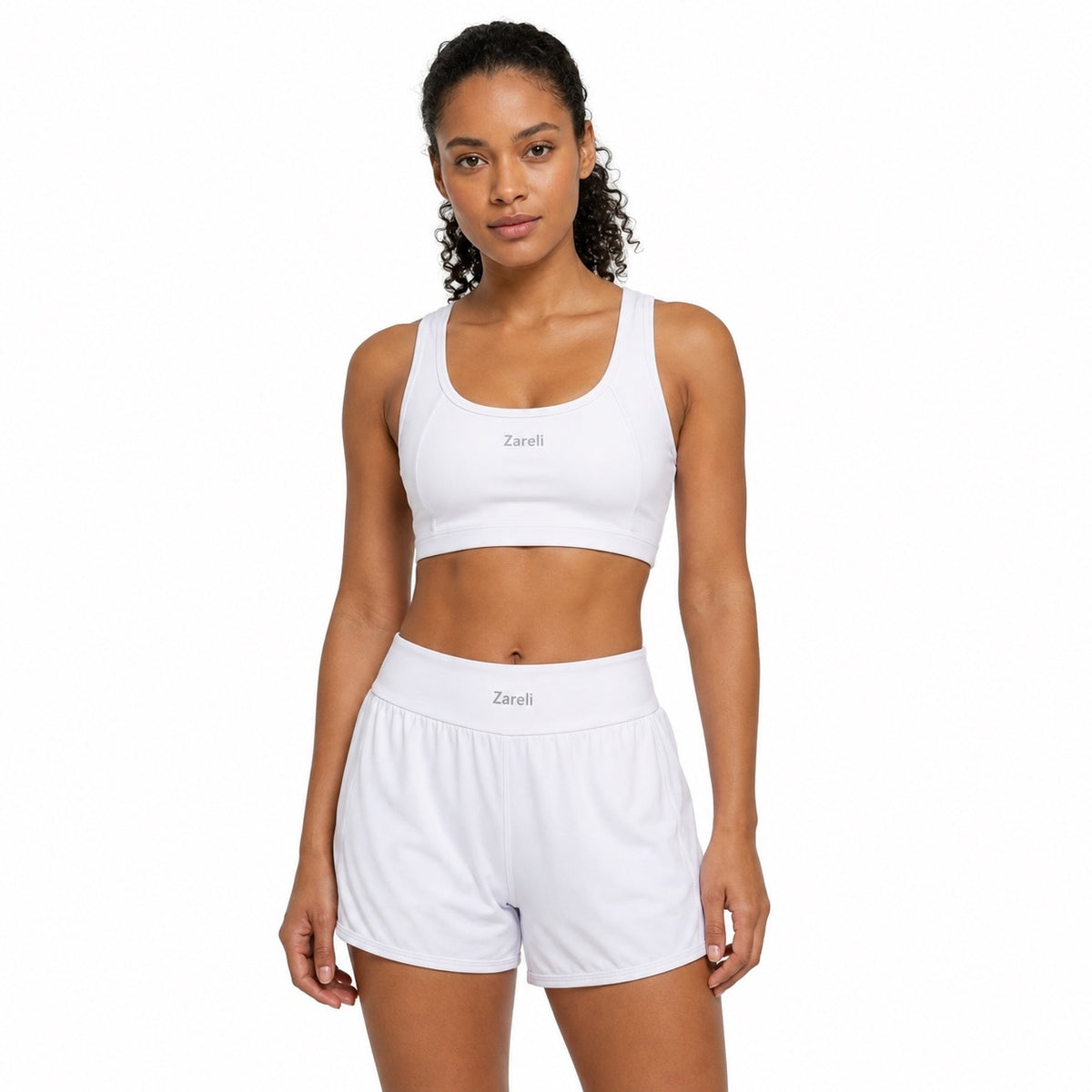 White Air Shorts with Pockets