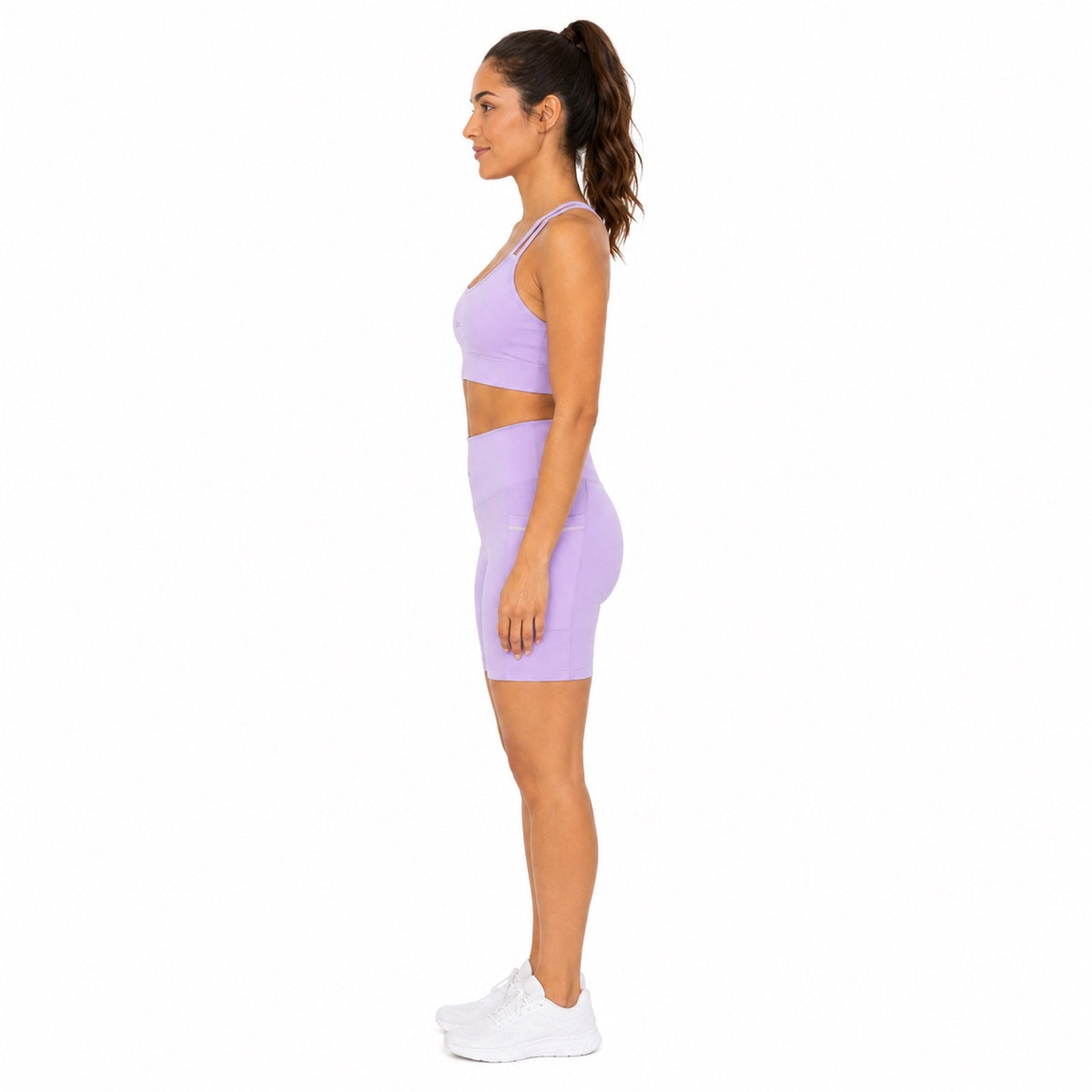 Lilac Performance Shorts with Pockets