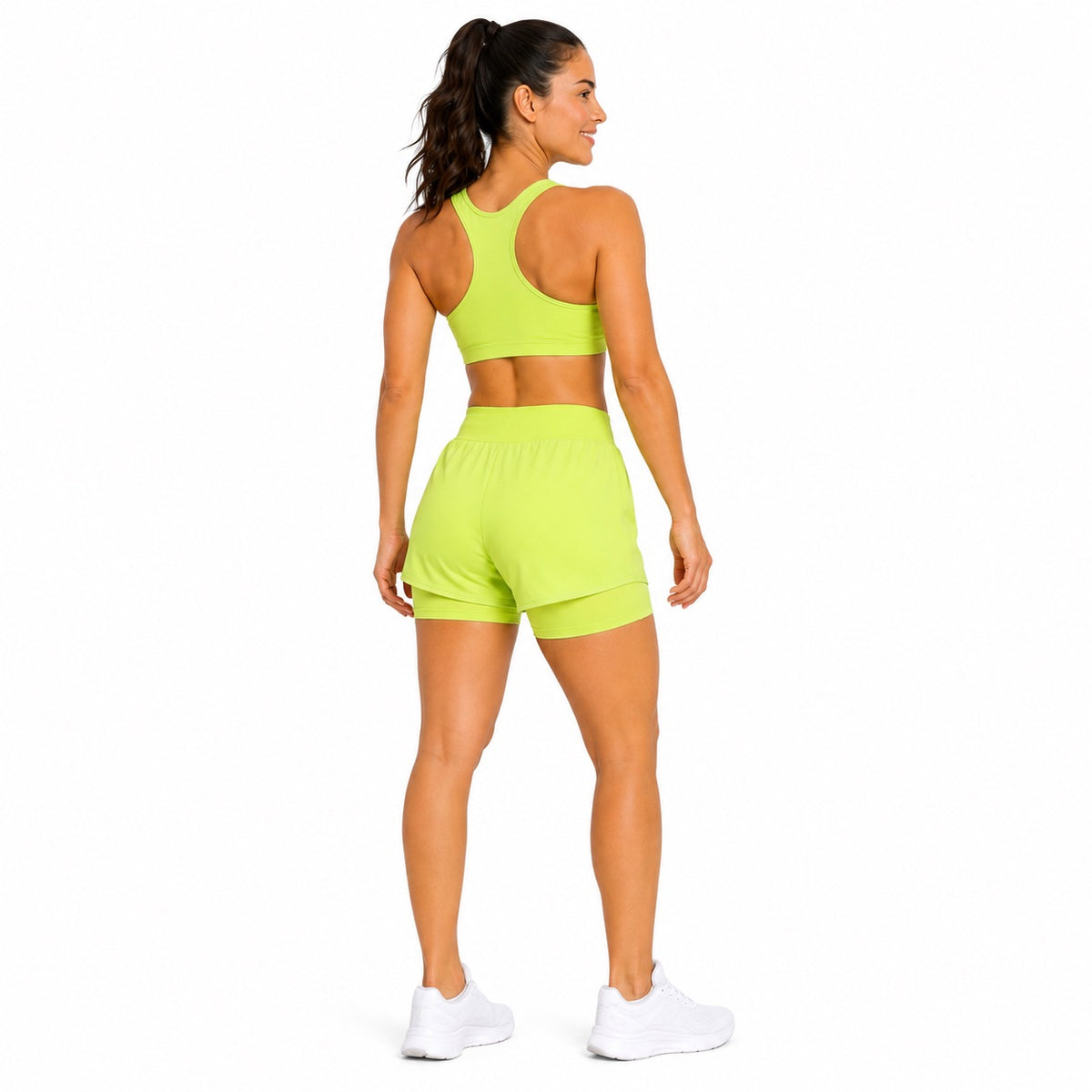 Citrus Green Air Shorts with Pockets