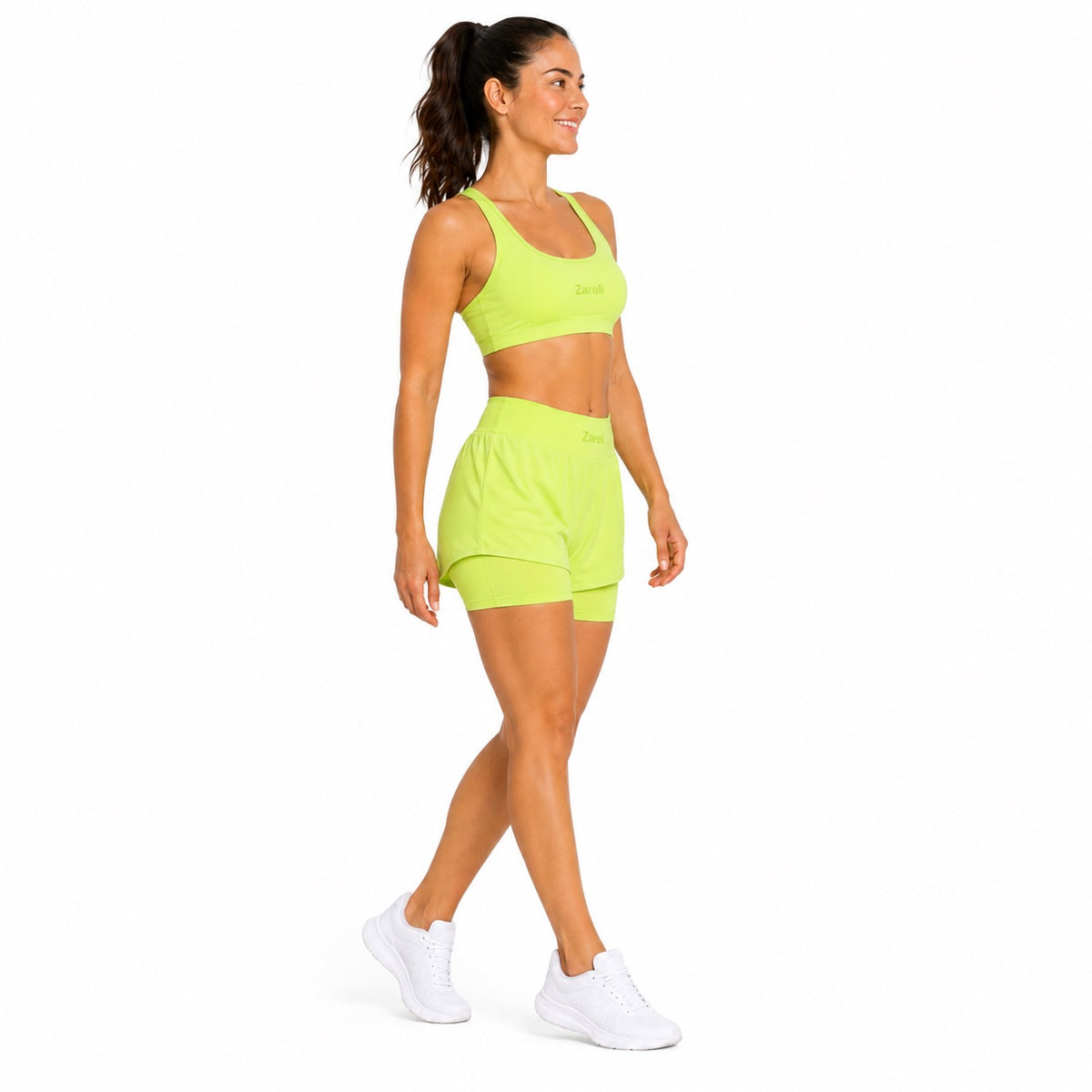 Citrus Green Air Shorts with Pockets