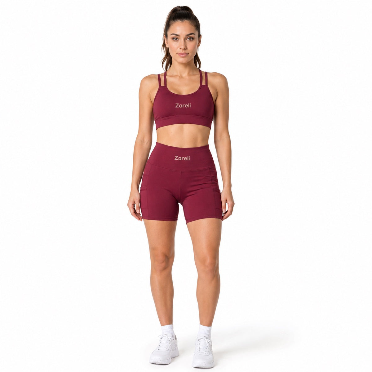 Marsala Performance Shorts with Pockets