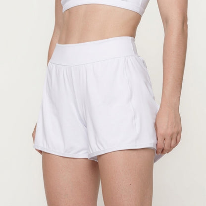 White Air Shorts with Pockets