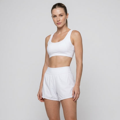 White Air Shorts with Pockets