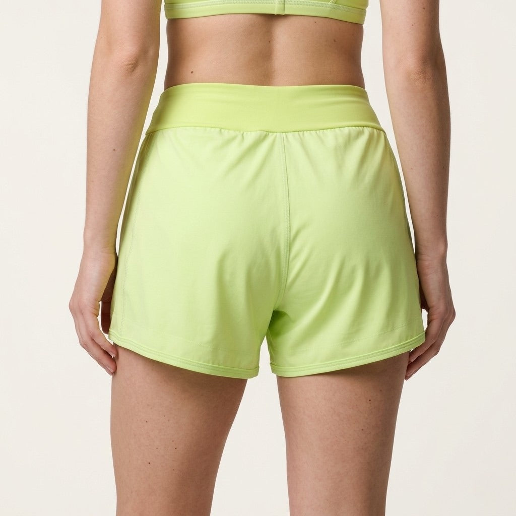 Citrus Green Air Shorts with Pockets