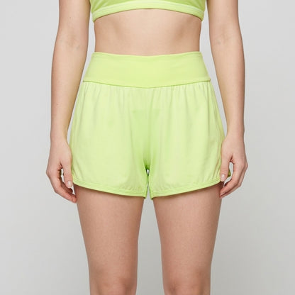 Citrus Green Air Shorts with Pockets