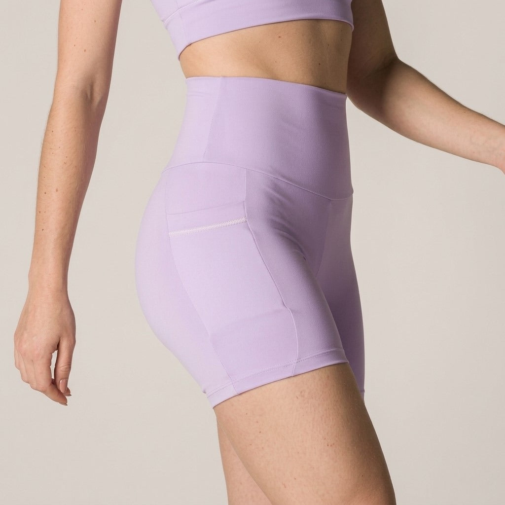 Lilac Performance Shorts with Pockets