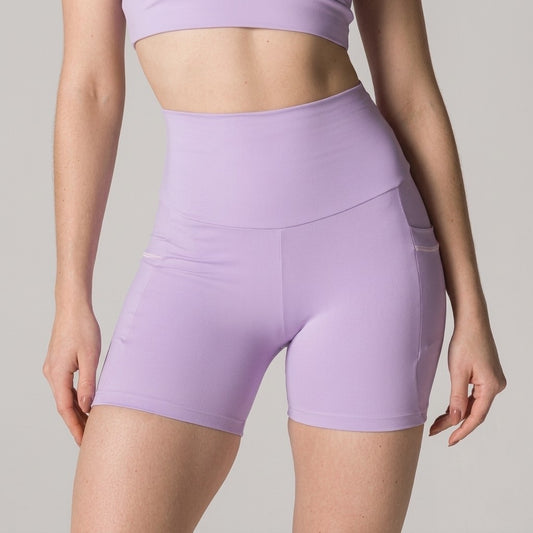 Lilac Performance Shorts with Pockets