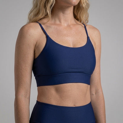 Navy Blue Sports Tank Top