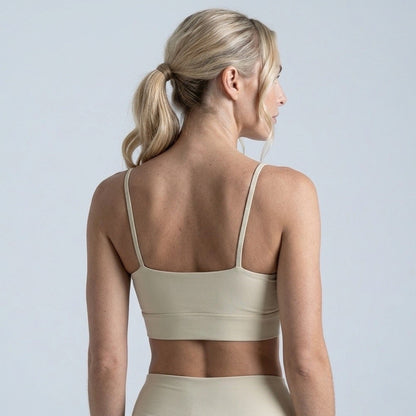 Beige Sports Tank Top