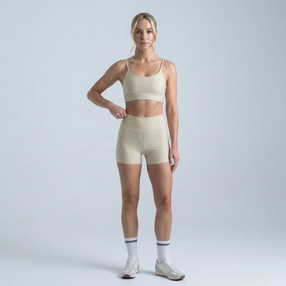 Beige Sports Tank Top