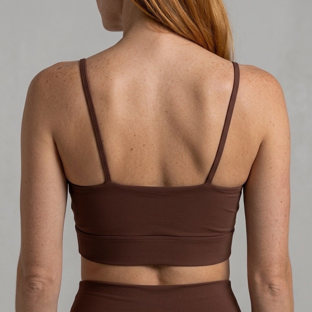 Brown Sports Tank Top