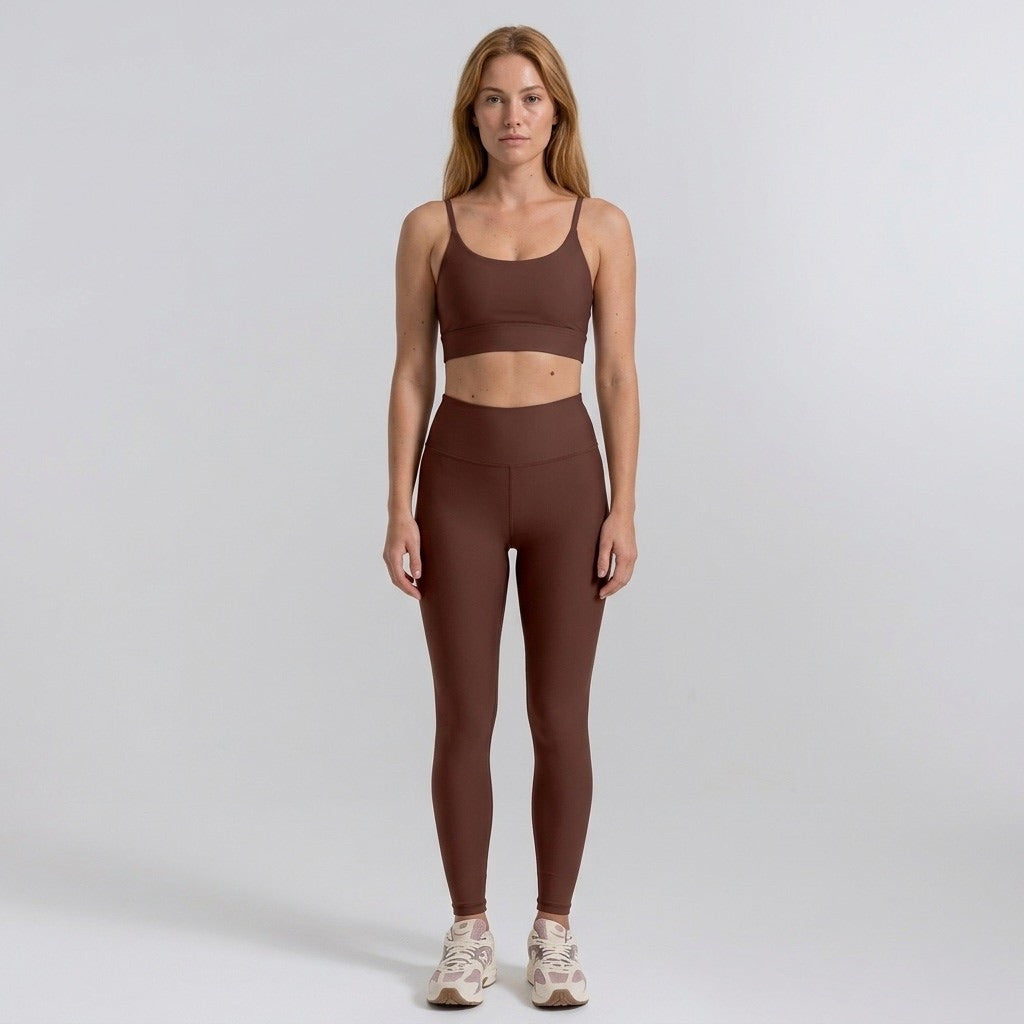 Brown Sports Tank Top