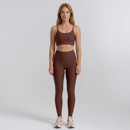 Brown Sports Tank Top