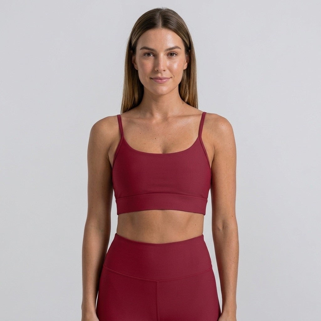 Burgundy Sports Tank Top