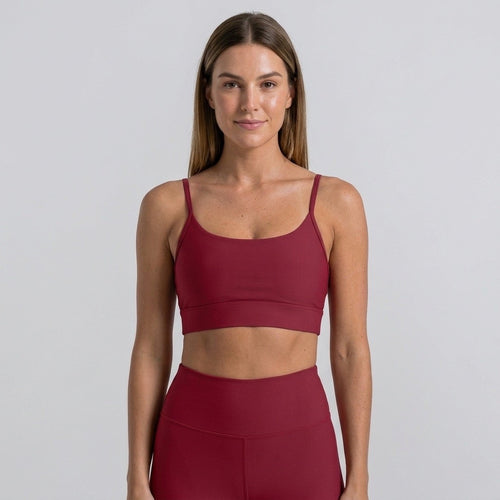 Burgundy Sports Tank Top