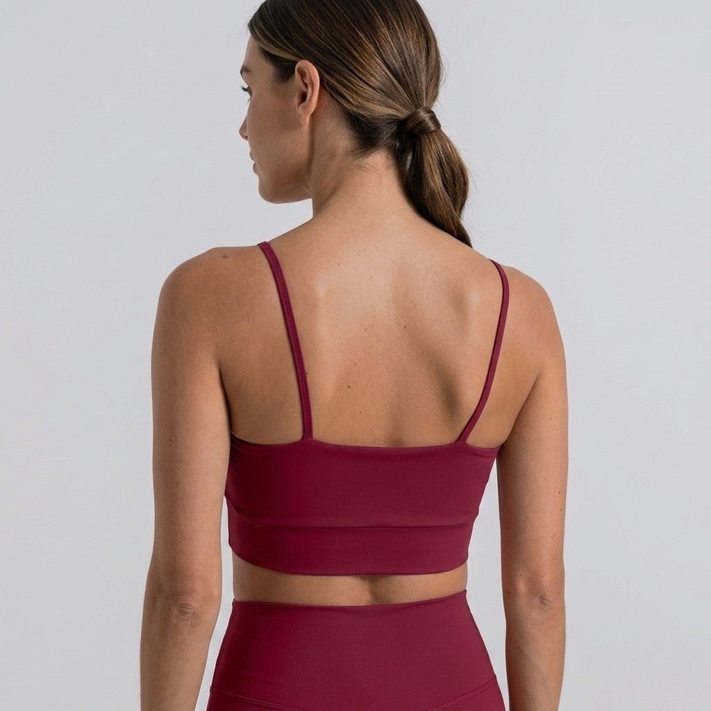 Burgundy Sports Tank Top
